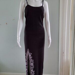 Black beaded gown